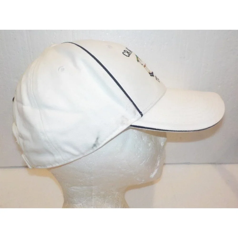 NWT Crater Lake National Park Trolley Embroidered Strapback Ball Cap Hat White